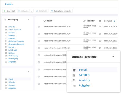 Workflow Software Modul Outlook